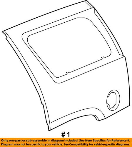 Rear rh fender tahoe 2007-2014