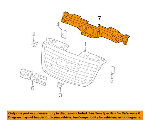 07-14 Yukon XL 1500 Grille-Mount Panel 15865943