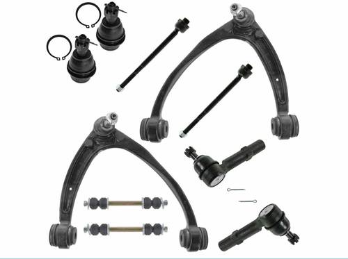 10 Piece Kit Control Arm Ball Joint Tie Rod Sway Bar Link for Chevy GMC