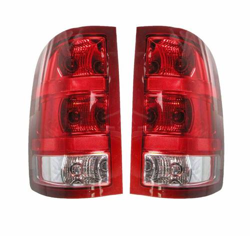 Tail Lights Tail Lamps Left & Right Pair Set For 07-13 GMC Sierra 1500 2500 3500