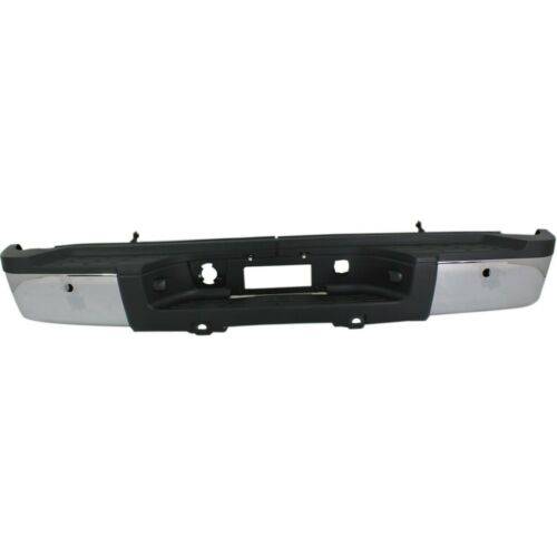 Step Bumper For 2007-2013 Chevy Silverado 2500 HD With Sensor Holes Chrome Rear