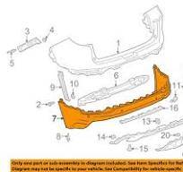 REAR BUMPER LOWER TERRAIN 18-23 84341007