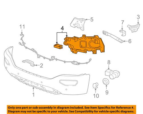 16-18 Sierra 1500 Front Bumper-Support Bracket Left 23381977