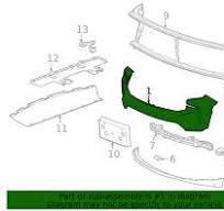 FRONT BUMPER TAHOE 2021-2024 UPPER TAIWAN 87813936