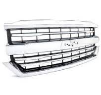 2016 2017 2018 2019 CHEVROLET SILVERADO 1500 FRONT CHROME GRILLE 23383604