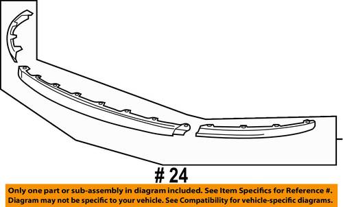 Chevrolet GM OEM Malibu Front Bumper-Lower Spoiler Chin Lip Splitter 22842404