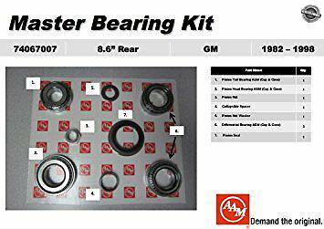 Chevy Gm 1982-1998 8.5 10 Bolt Differential Master Bearing Kit 74067007