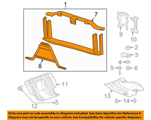 RADIATOR SUPPORT SIERRA - SILVERADO 2007-2013 1500