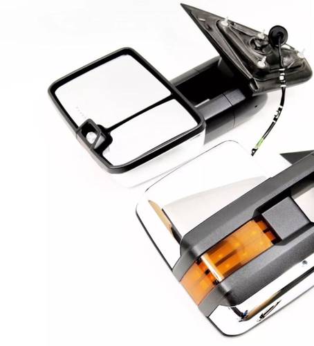 Chrome Power LED Signal Tow Mirrors For 14-19 GMC Sierra SILVERADO