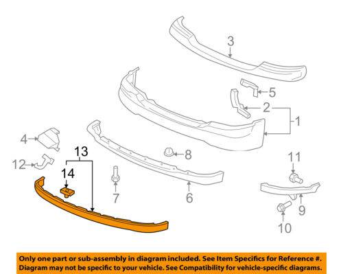 00-06 Yukon Front Bumper-Extension Panel 15224192