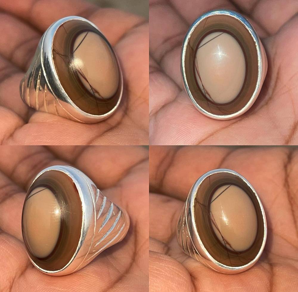 خاتم عقيق سليماني شبوه 90901873
