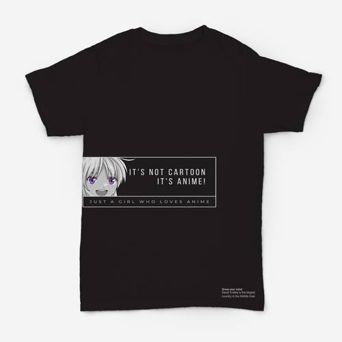  تيشرت اسود ( انمي ) | T-shirt black (anime )  