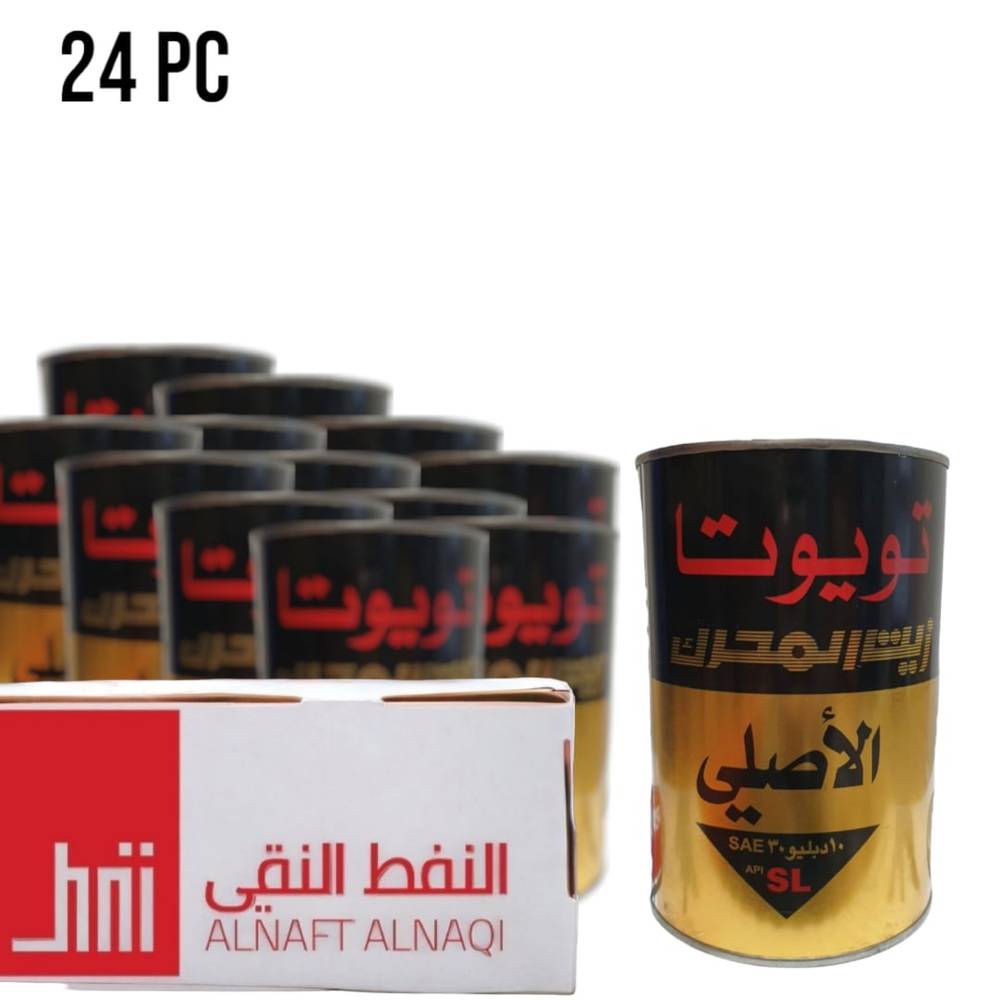 كرتون زيت محرك تويوتا (10W30) ٢٤علبة ١L