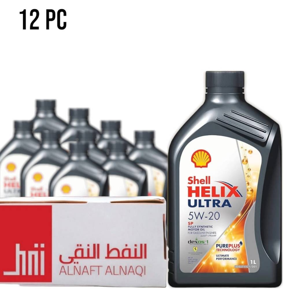 كرتون زيت شل هيلكس 5w20 غاز تخليقي 12 عبوة