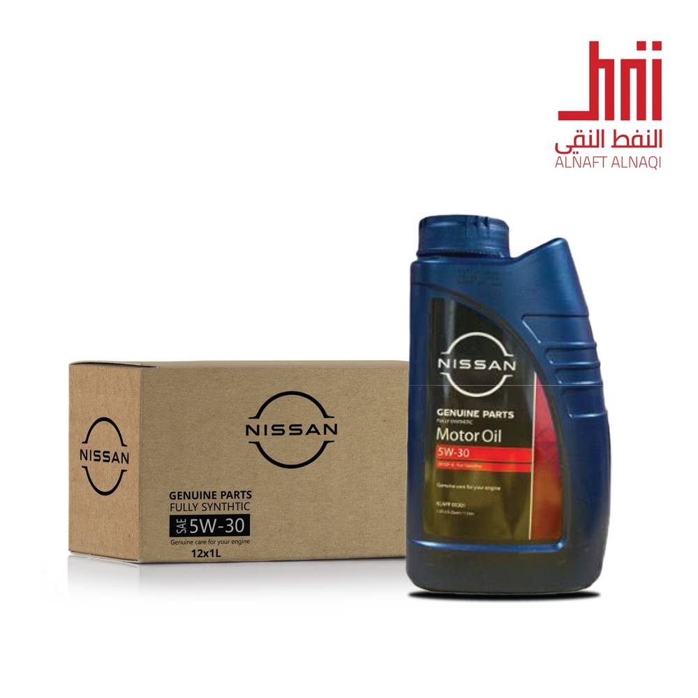 كرتون زيت 5w30 NISSAN  نيسان تخليقي بالكامل  12 علبة 1L