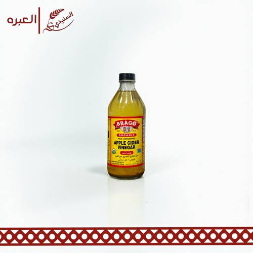خل التفاح مع اللب (عضوي) | براق - (473 مل)