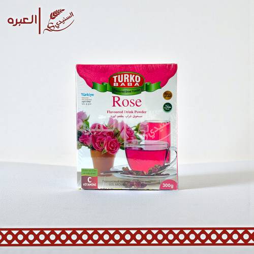 مسحوق شراب بطعم الورد | توركو - (300 جم)