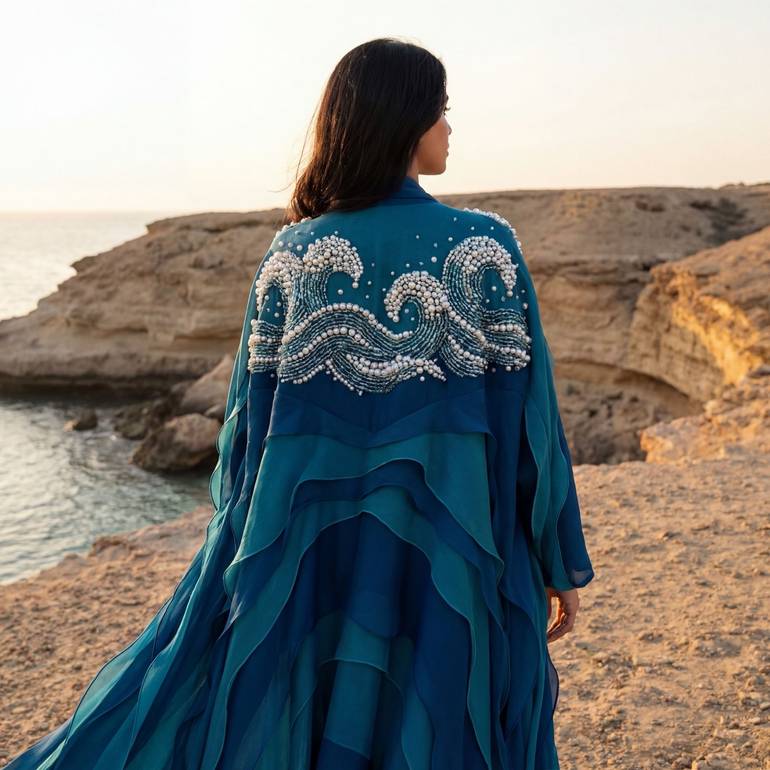 عباية مطرزه وشك