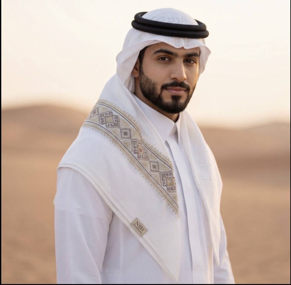 غترة السكون الذهبي