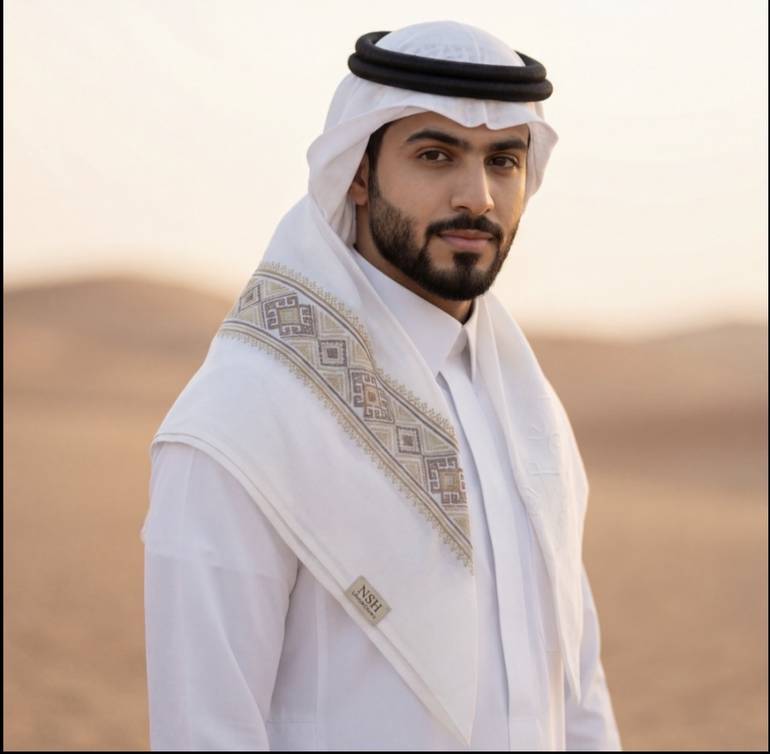 غترة السكون الذهبي