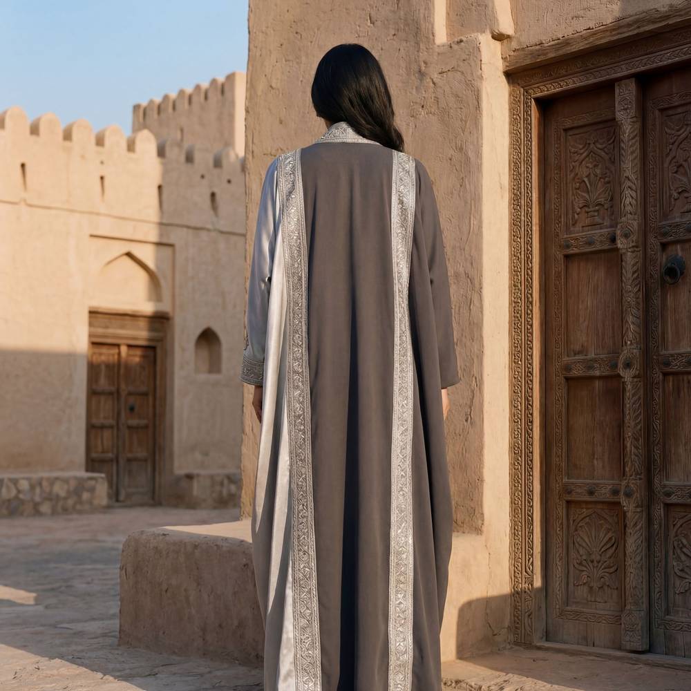 عباية مطرزه مع طرحه