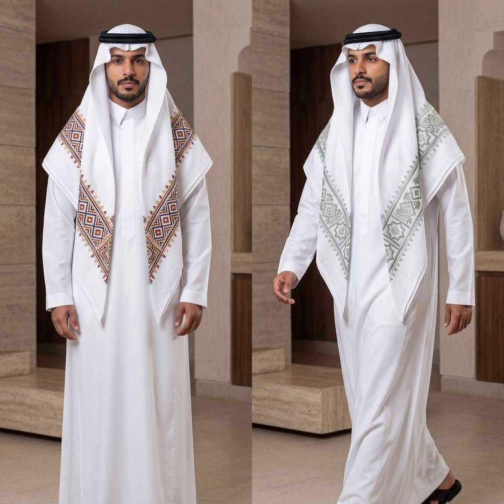 غترة السدو تلبس على الوجهين