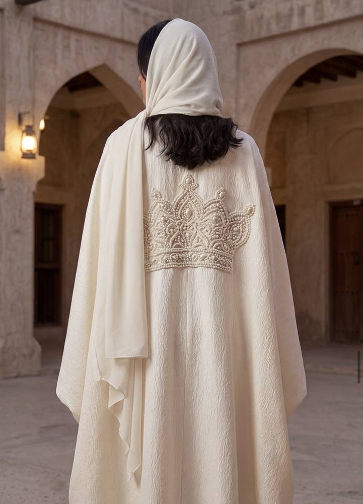 عباية مطرزه مع طرحه