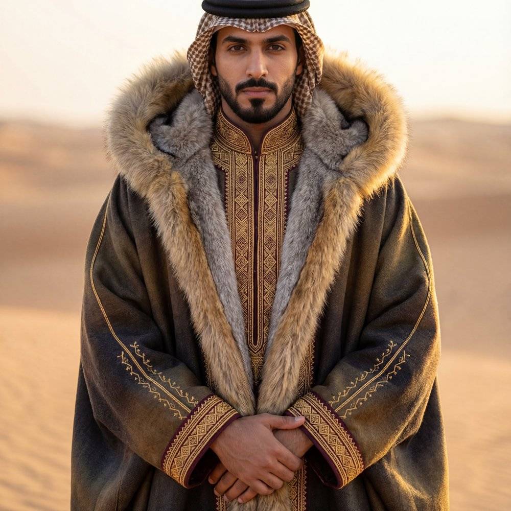 فروه مطرزه من الداخل فرو
