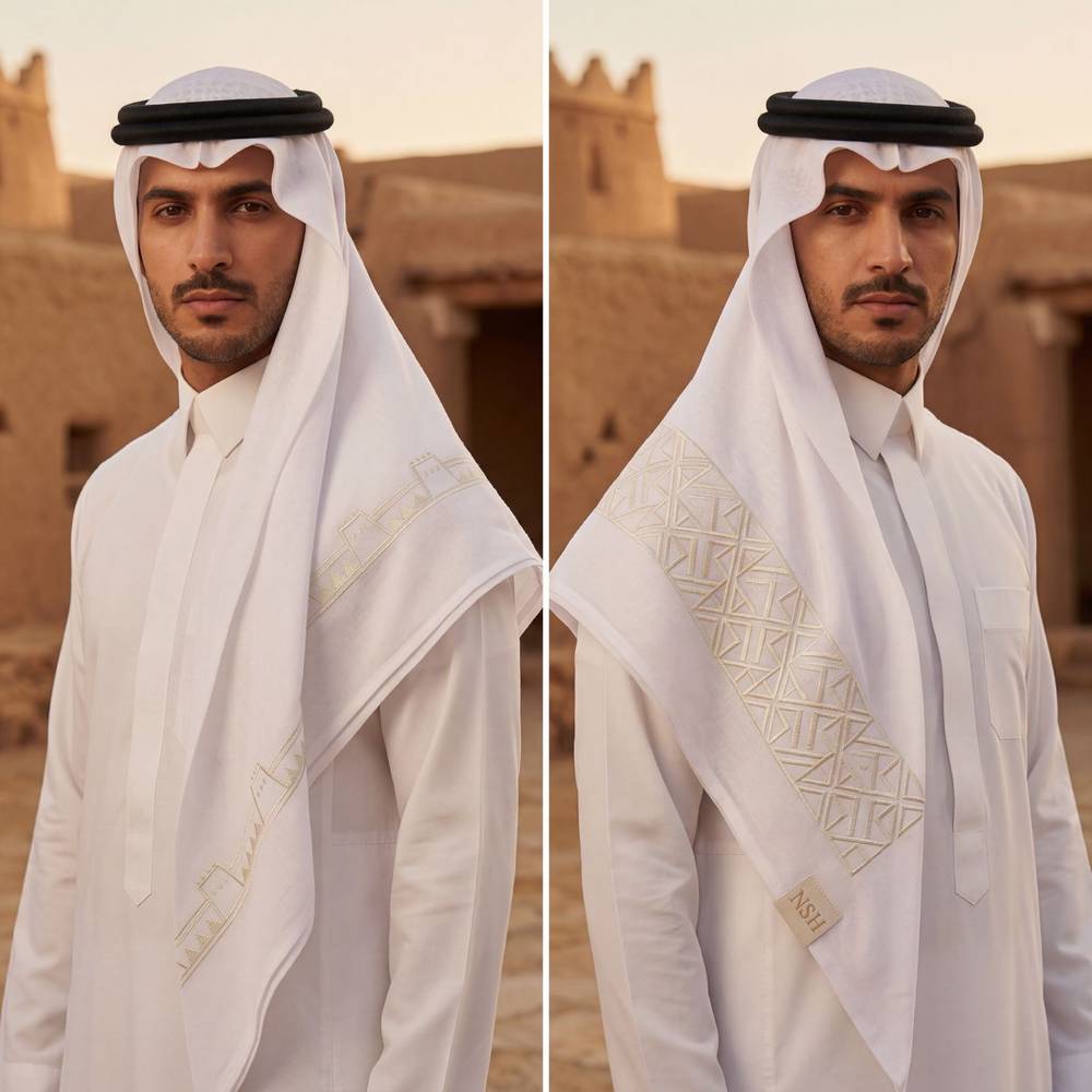 غترة السور تلبس على الوجهين