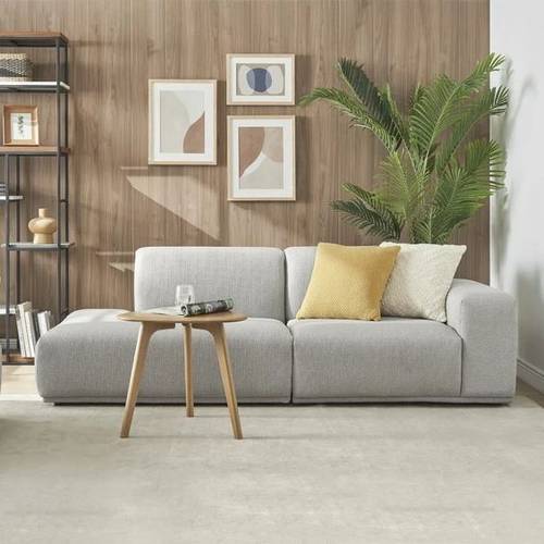 Quad sofa, size 250 cm, Carmen model, light gray color