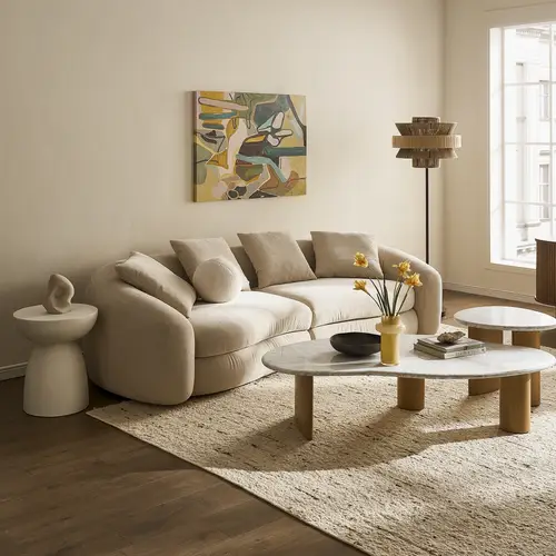 كنبة طول 200سم عرض 90 سم ارتفاع 85 سم موديل القيصر خشب سويدي قماش بوكليه اللون بيج لا تحوي على وسائد و اكسسوارات الكنب