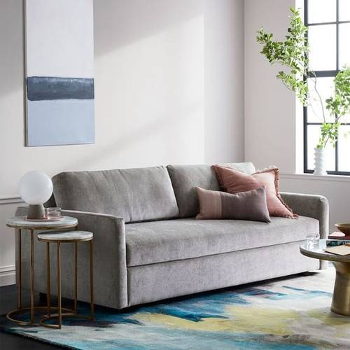 Quad sofa, size 250 cm, Zoom model - gray color