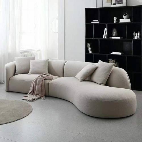 Quad sofa, size 300 cm, Al-Raed model, beige colour