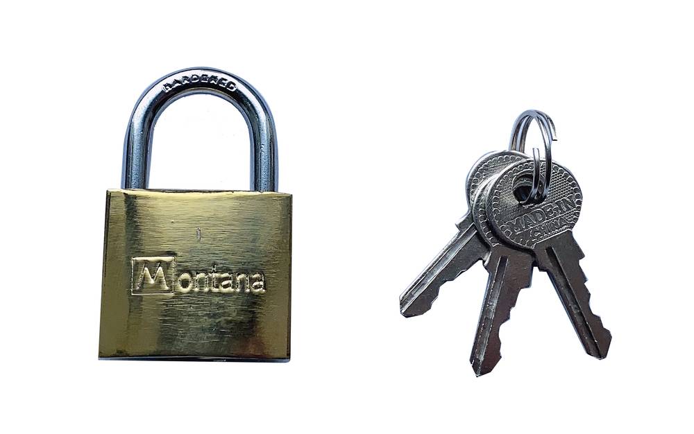 قفل | MONTANA - 63 mm - BRASS PLATED