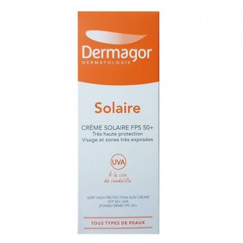 كريم سولير واقي شمس +50 عالي الحماية من درماجور ( dermagor crème solaire 50 )