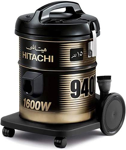 مكنسة هيتاشي 15 لتر 1600 واط اسود - CV-940YBK