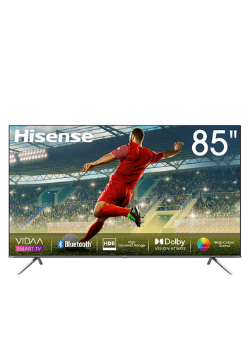 شاشة هايسنس 85 بوصة سمارت   4K مع بلوتوث بنظام فيدا - موديل 85A62N