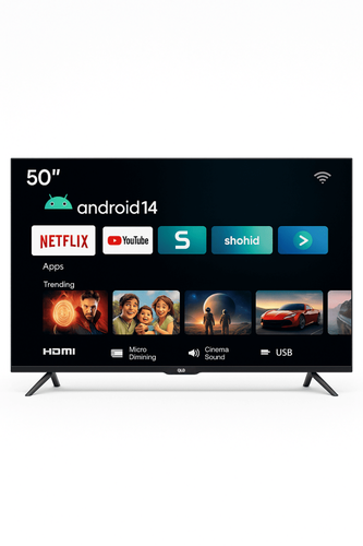 شاشة ماجيك 50 بوصة سمارت – اندرويد 14 LED – FHD