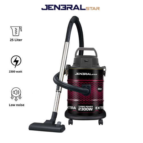 مكنسة برميل جنرال ستار 25 لتر , 2300واط - JENV-2350