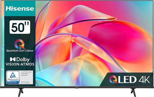 شاشة هايسنس 50 بوصة سمارت 4K QLED,فيدا U6 بنظام - 50E7KQ