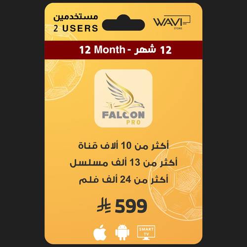 إشتراك فالكون لمدة سنة ( مستخدمين )