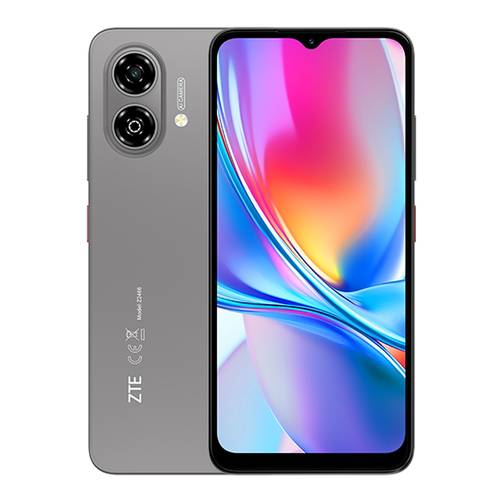 جوال ZTE Blade A35e ذاكرة 64/6 جيجا - ذاكرة رام موسعه (4+2) ,قياس الشاشة 6.52 إنش, لون رمادي فضي