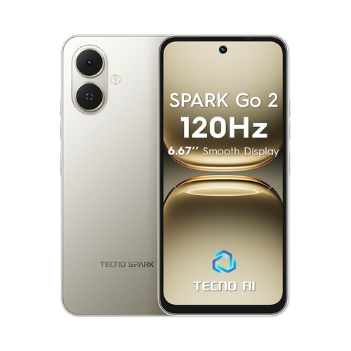جوال تكنو Spark Go 2 ذاكرة 256/8GB (رام موسعة 4+4) لون تيتانيوم رمادي