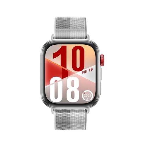 ساعة هواوي FIT4 الذكية، شاشة 1.82 بوصة، أكثر من 100 وضع رياضي، متتبع اللياقة والنوم، مراقب معدل ضربات القلب، مساعد الرفاهية العاطفية، عمر بطارية يصل إلى 10 أيام، متوافق مع iOS و Android لون رمادي
