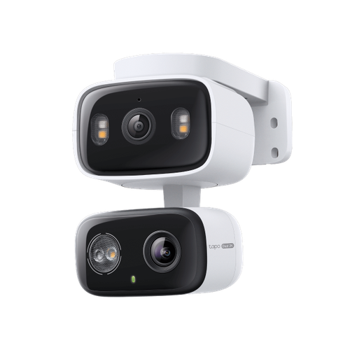 كاميرا أمان tp-link داخلية/خارجية مزدوجة العدسة مع خاصية الدوران والإمالة موديل Tapo C246D