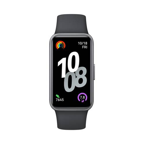 ساعة هواوي Band 10، متوافقة مع iOS وأندرويد، مساعد للرفاهية العاطفية، شحن سريع وعمر بطارية قوي، ارتداء مريح، تحليل نوم احترافي - لون أسود