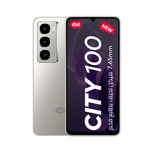 Itel City 100 Smartphone, 256GB Storage + 12GB RAM (4GB + 8GB Extended), Titanium Pure