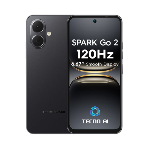 جوال تكنو Spark Go 2 ذاكرة 256/8GB (رام موسعة 4+4) لون أسود