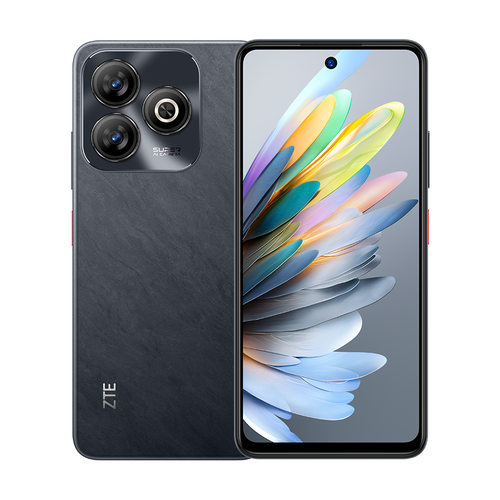 جوال ZTE Blade A75 ذاكرة 256/14 جيجا - ذاكرة رام موسعه (10+4) ثنائي الشريحة ,قياس الشاشة 6.6 إنش, بصمة الإصبع الجانبية , وبصمة وجه, اللون أسود