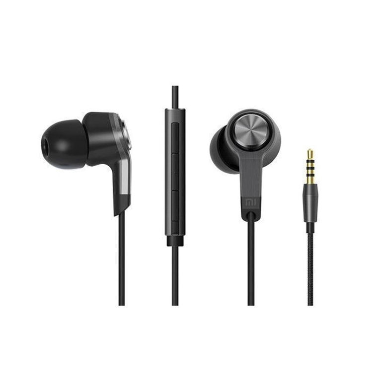 سماعة  أذن شاومي سلكية  لون اسود غير لامع ، Xiaomi Mi In Ear Headphones Black